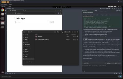 Coding agent working in a real desktop environment with Zed IDE